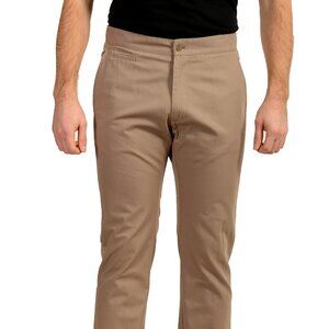 Just Cavalli Men's Stone Beige Casual Straight Leg Pants US 34 IT 50